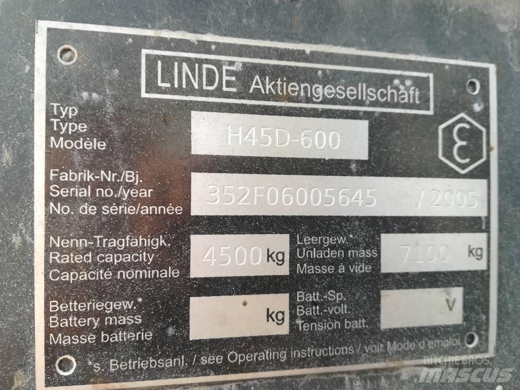 Linde H 45 D 600 Diesel gaffeltrucks