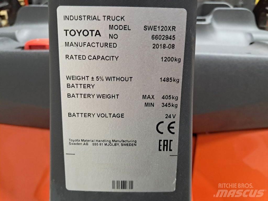 Toyota SWE120XR Gaffelstabler med gående fører