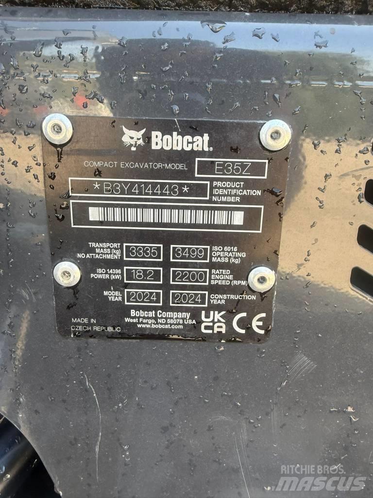 Bobcat E 35, 549h Minigravemaskiner
