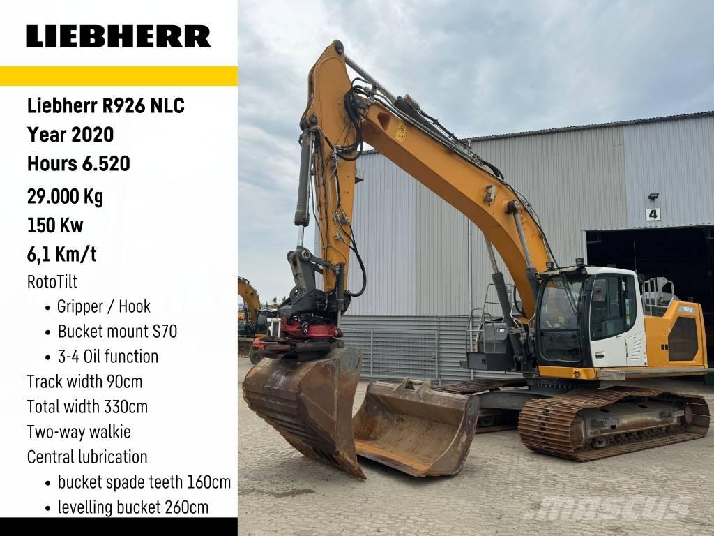 Liebherr R926 Gravemaskiner på larvebånd