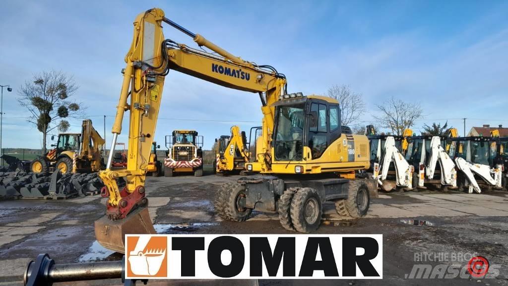 Komatsu PW 180-7 Gravemaskiner på hjul