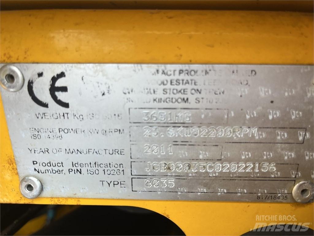 JCB 8035 ZTS Minigravemaskiner