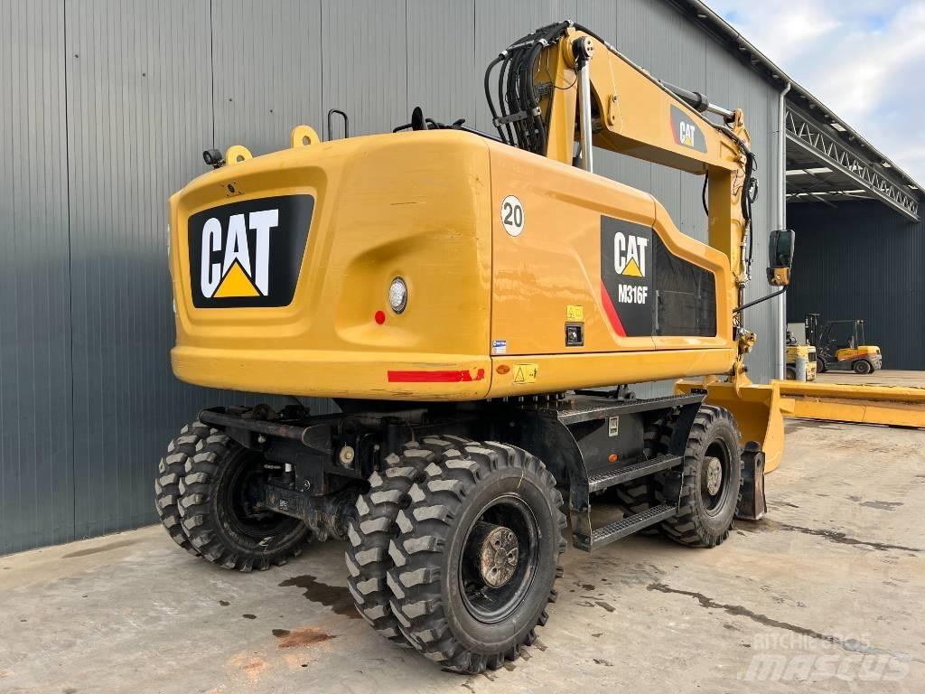 CAT M316F Gravemaskiner på hjul