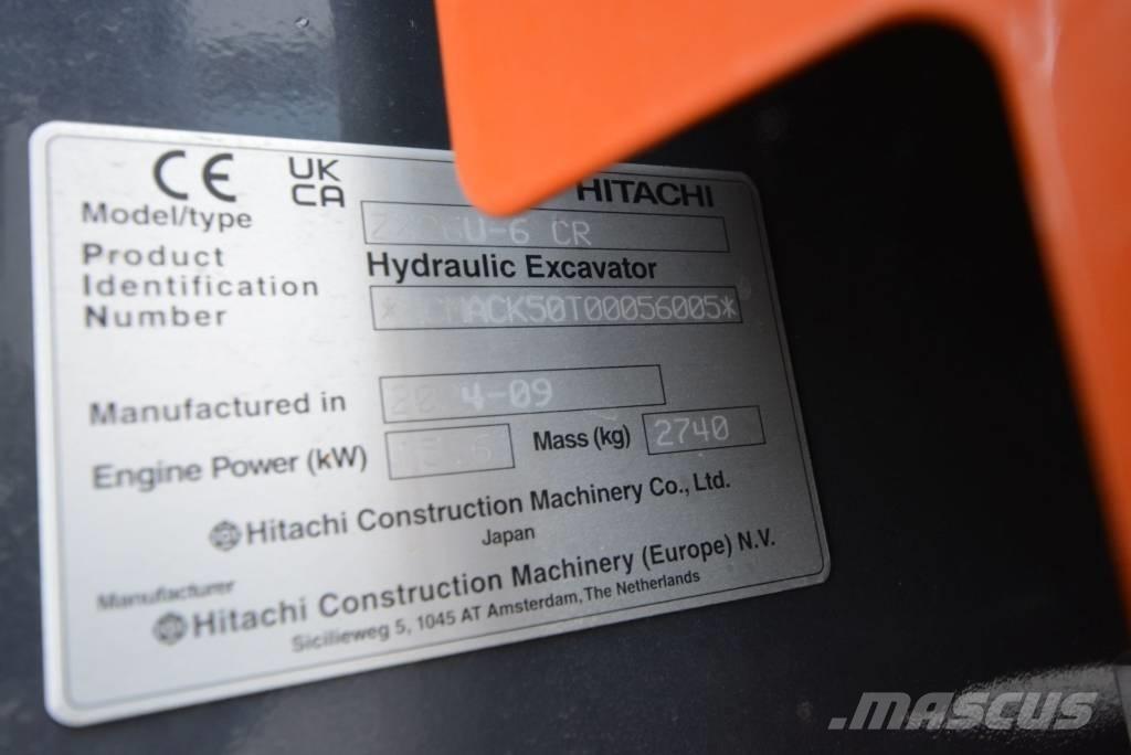 Hitachi ZX 26 U-6 Minigravemaskiner