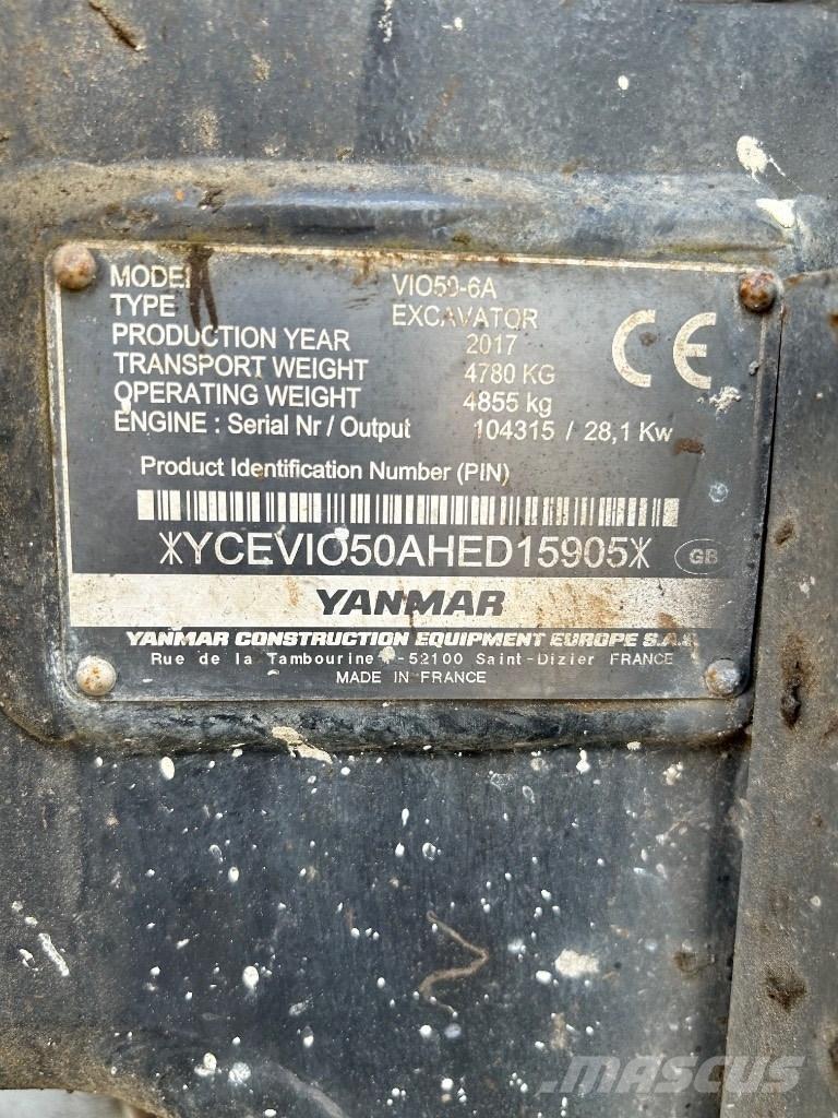 Yanmar VI050 - 6A Minigravemaskiner