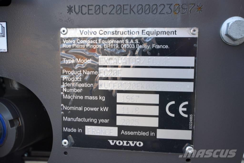 Volvo EC 20 E Minigravemaskiner