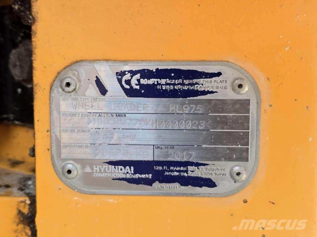 Hyundai HL 975 Læssemaskiner på hjul