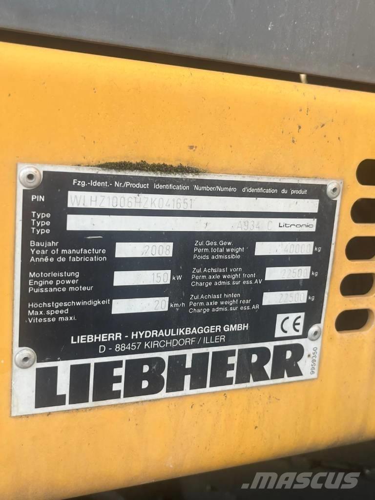 Liebherr A 934 C Materialehåndteringsmaskiner