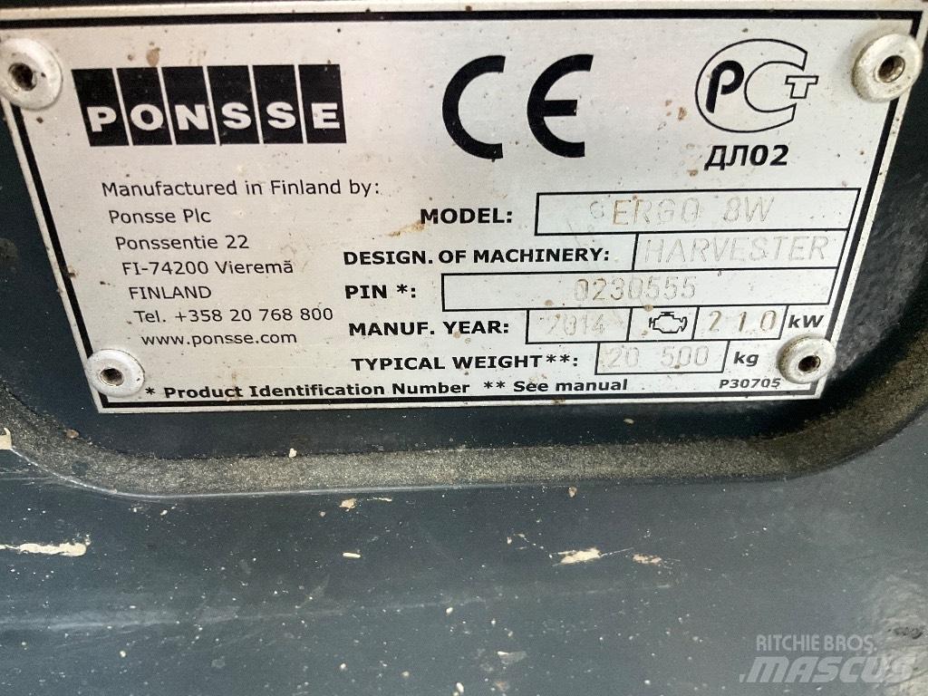 Ponsse Ergo 8W Skovningsmaskiner