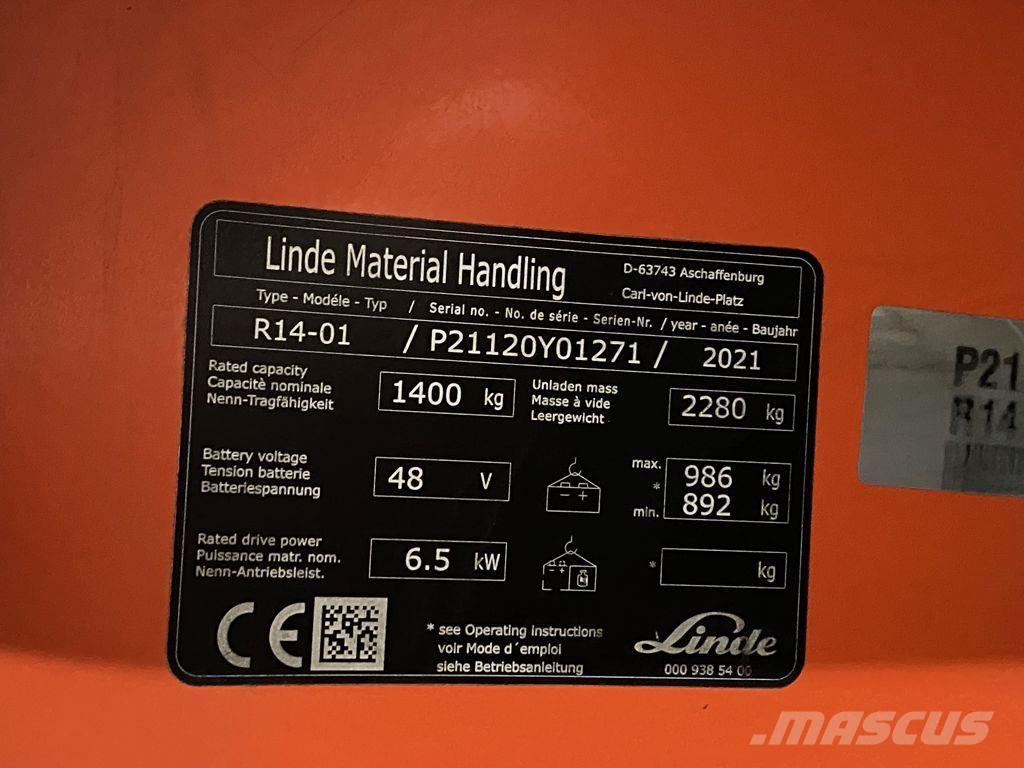 Linde R14-01 Reachtruck