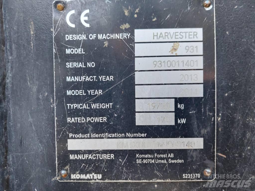 Komatsu 931.1 Skovningsmaskiner