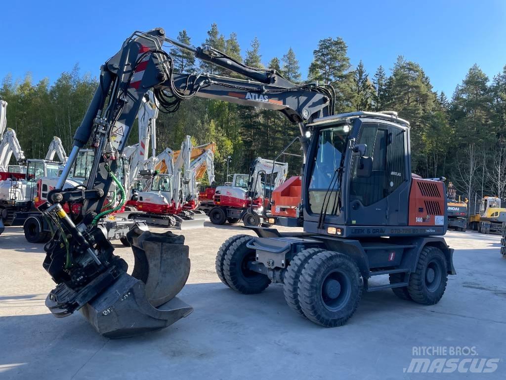 Atlas 140 W Gravemaskiner på hjul