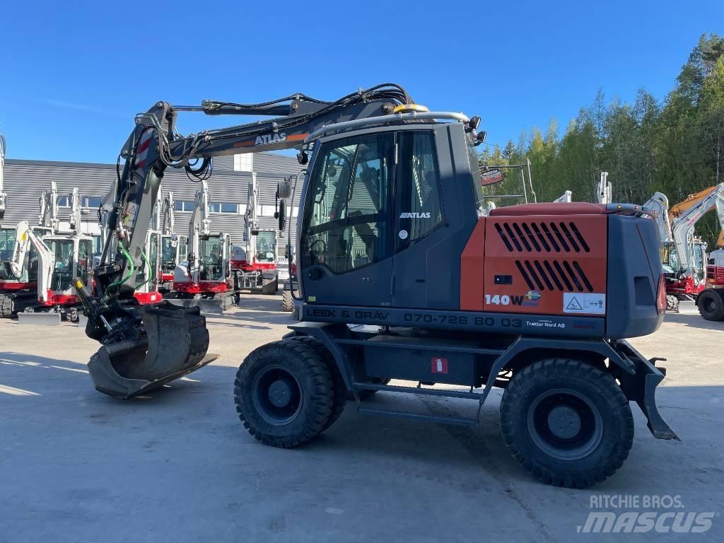 Atlas 140 W Gravemaskiner på hjul