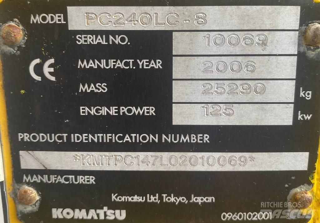 Komatsu PC 240 LC-8 Gravemaskiner på larvebånd