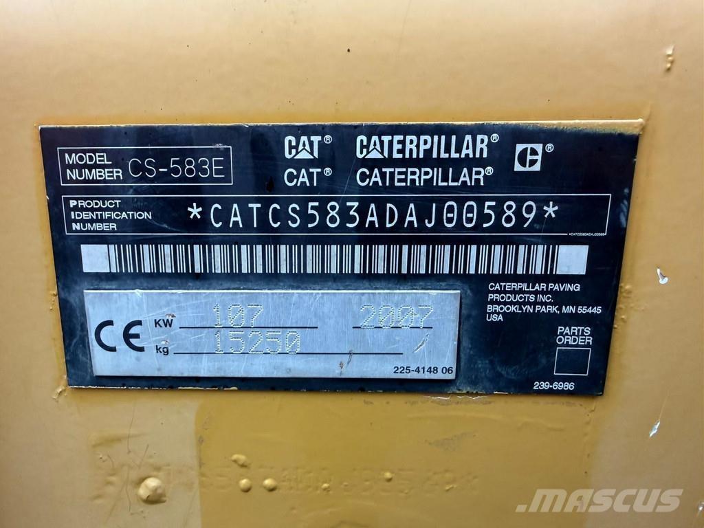 CAT CS583E Enkelt tromle
