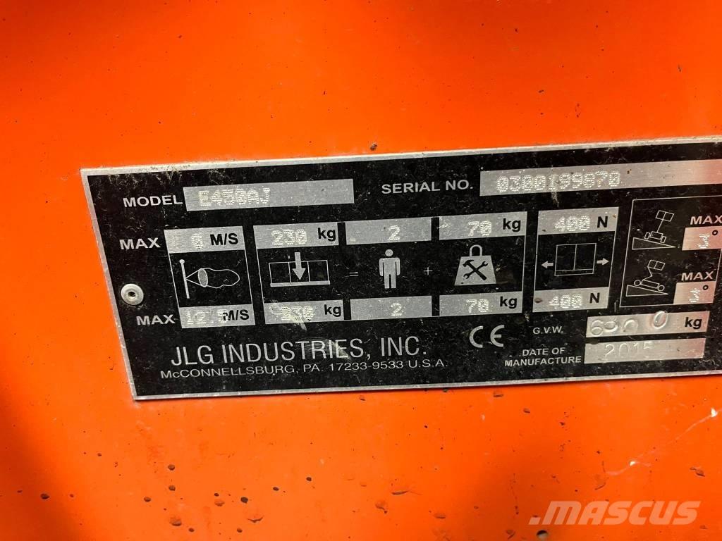 JLG E 450 AJ Bomlifte med knækarm