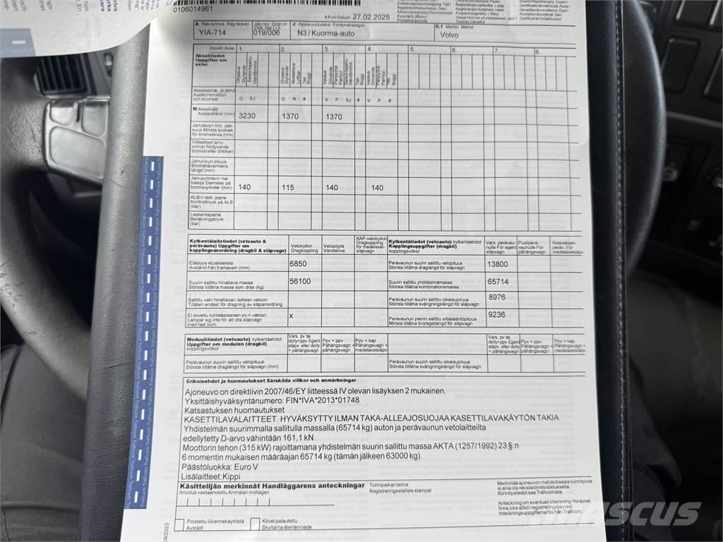 Volvo FM13 8X4 Lastbiler med tip