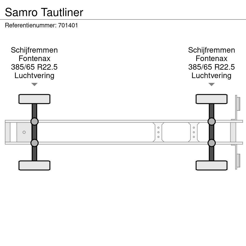 Samro Tautliner Semi-trailer med Gardinsider