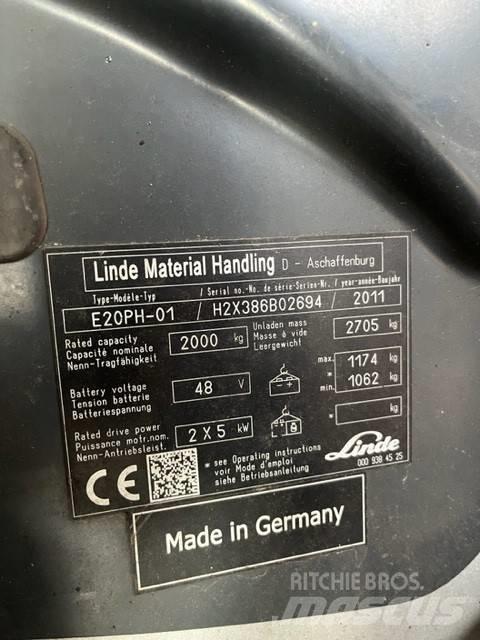 Linde E20 PH-01 El gaffeltrucks