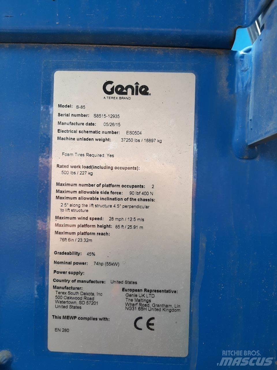 Genie S85 Teleskoplifte
