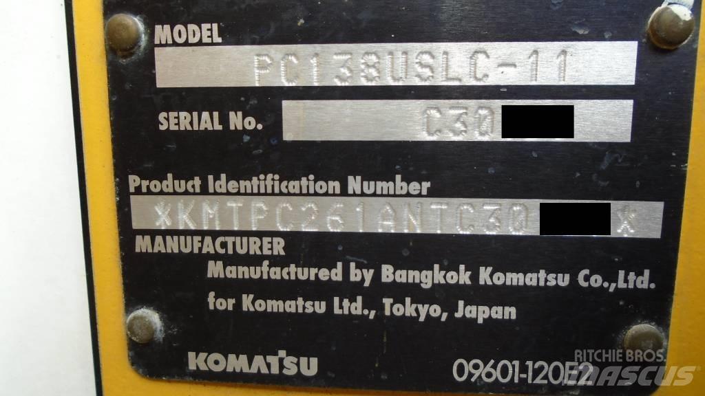 Komatsu PC 138 USLC Gravemaskiner på larvebånd
