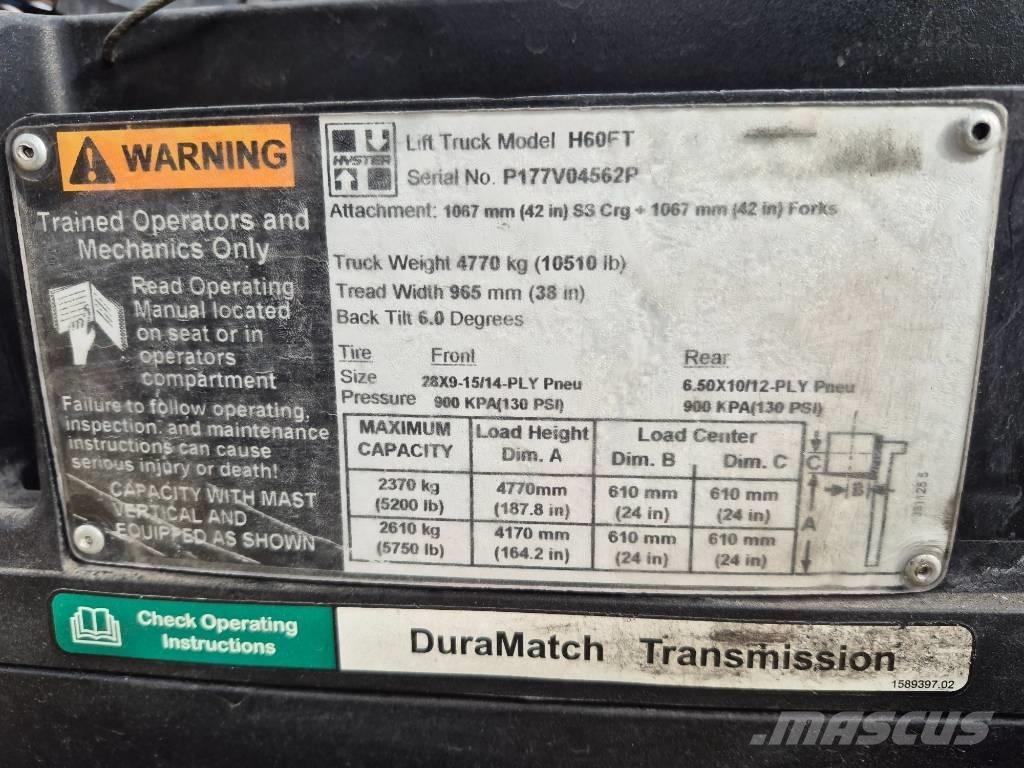 Hyster H 60 FT Gaffeltrucks - andre