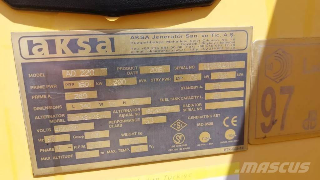 Doosan Aksa AD220 Andre generatorer