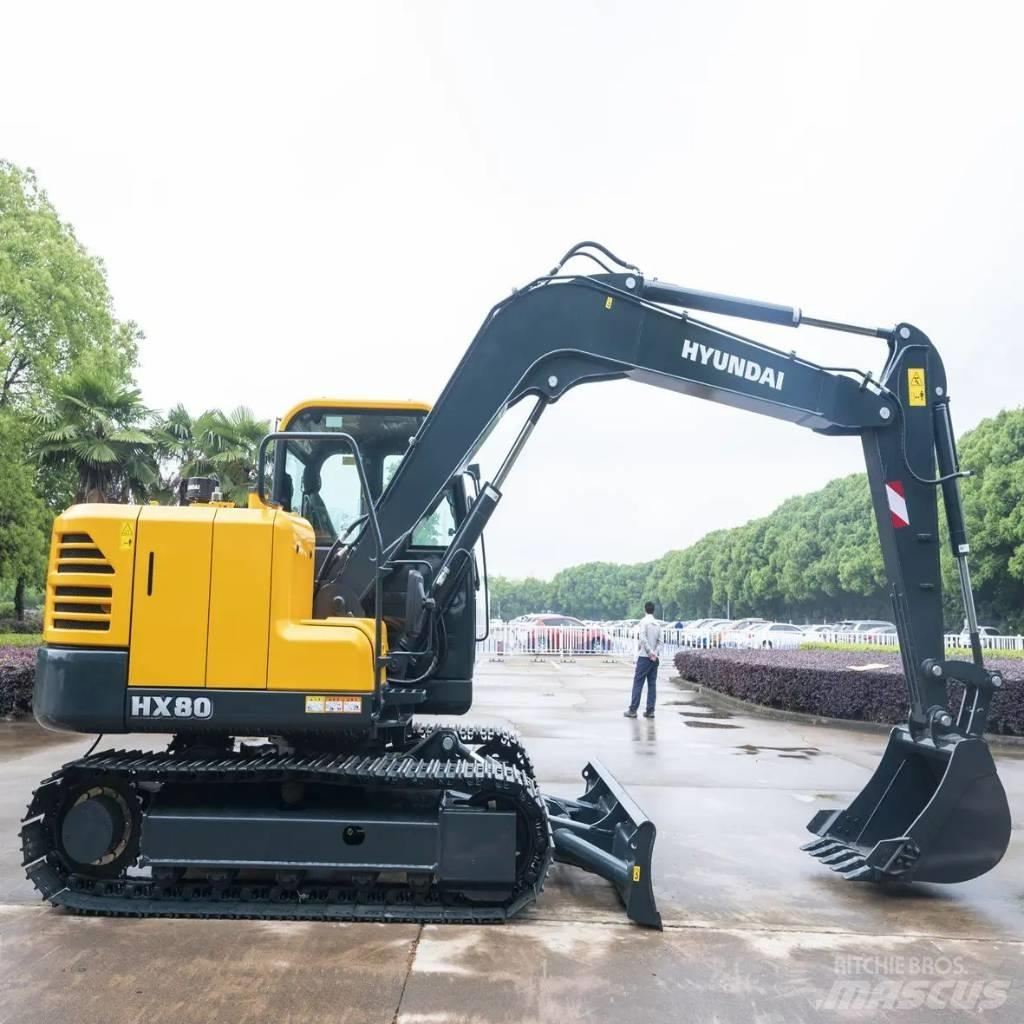 Hyundai HX80 Gravemaskiner på larvebånd