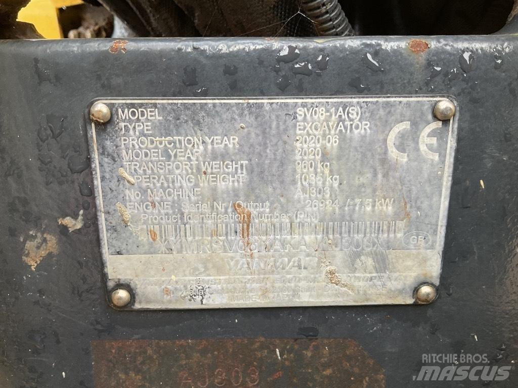 Yanmar SV08 Minigravemaskiner