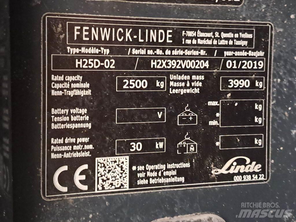 Linde H25D-02 Diesel gaffeltrucks