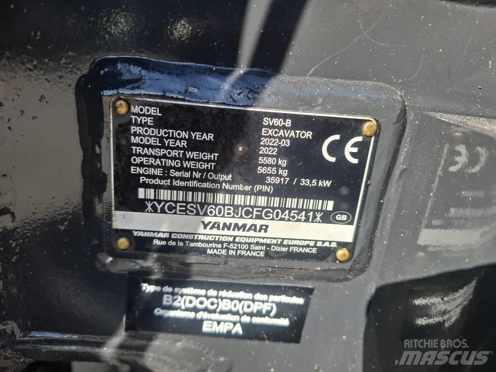 Yanmar SV 60-B Minigravemaskiner