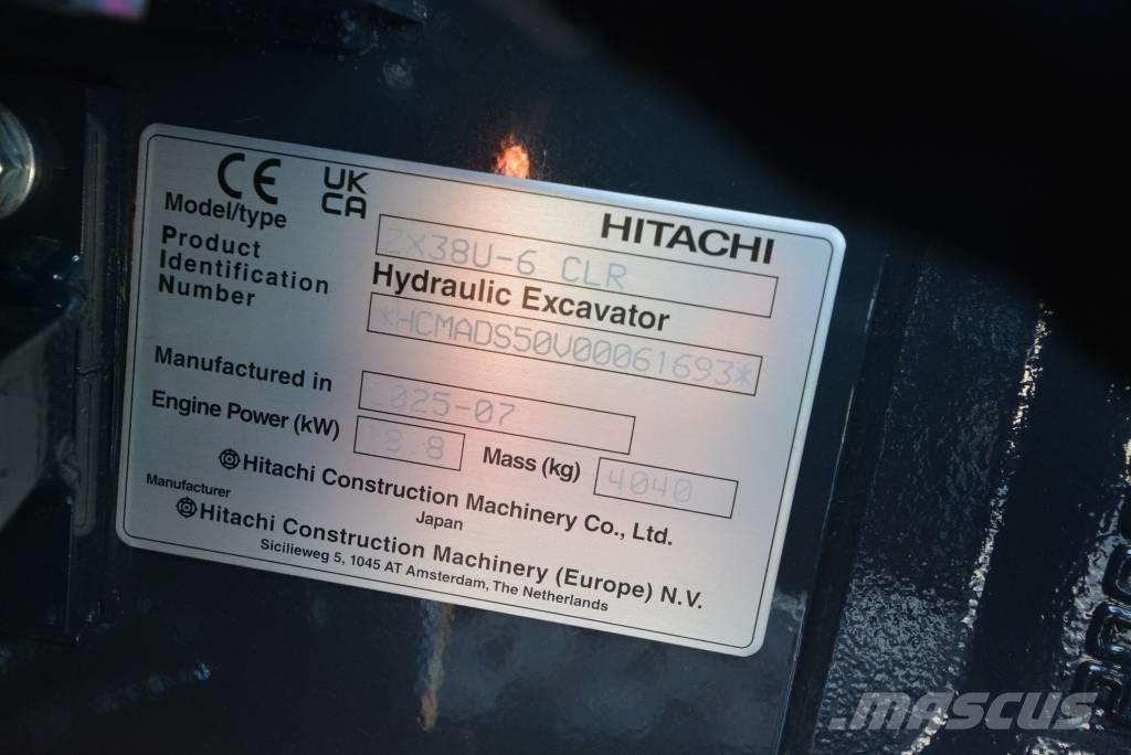 Hitachi ZX 38 U-6 Minigravemaskiner