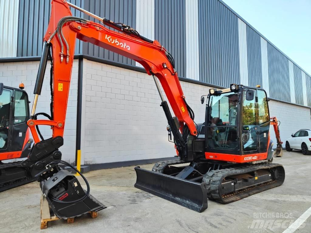 Kubota KX080-4a2 Midi-gravemaskiner 7t - 12t