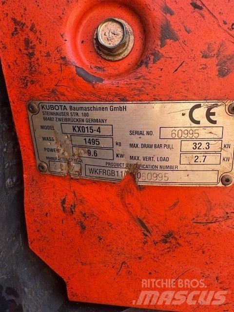 Kubota KX 015-4 Minigravemaskiner