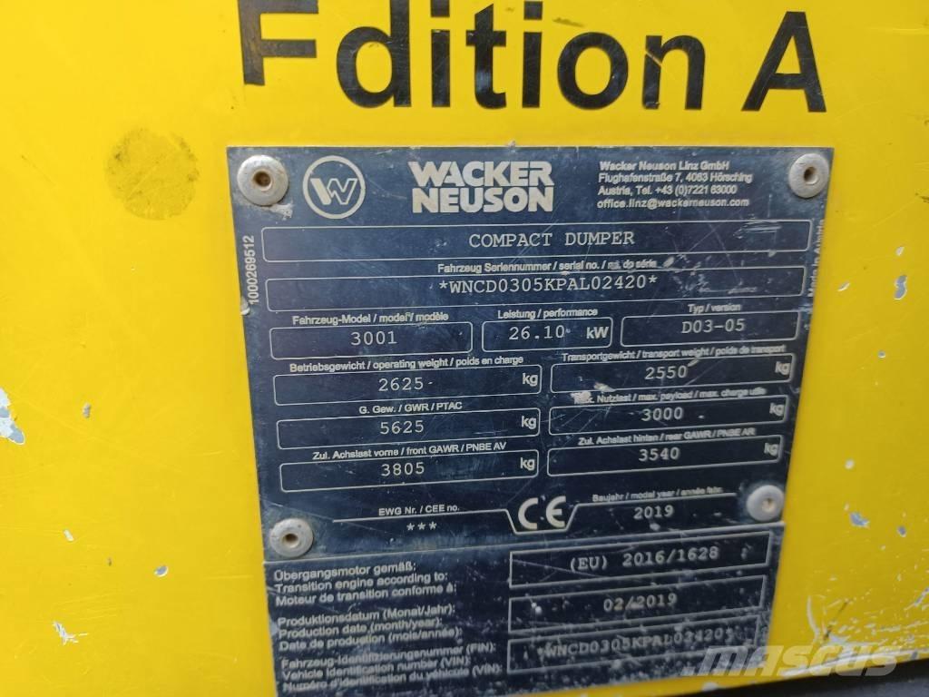 Wacker Neuson 3001 Dumpere