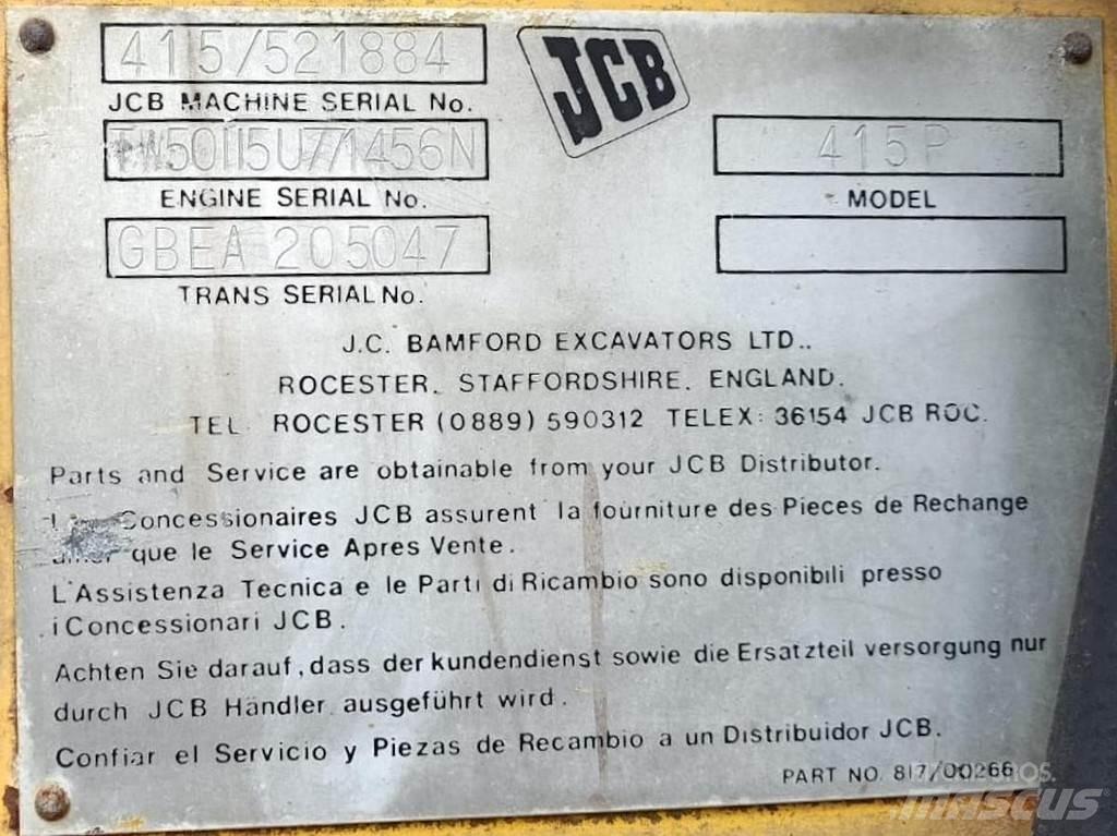 JCB 415P Læssemaskiner på hjul