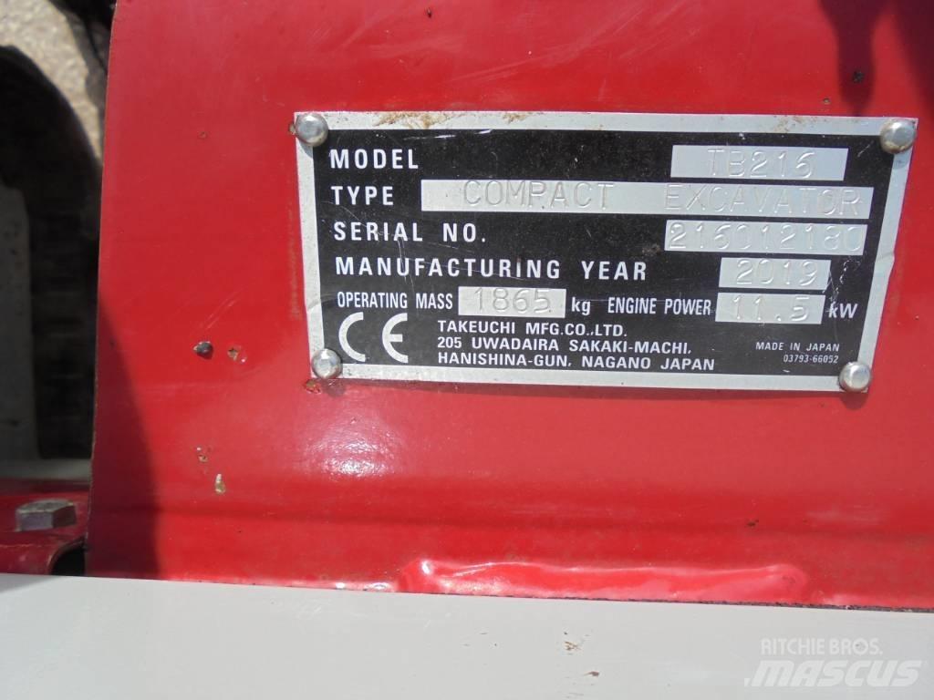 Takeuchi TB216 Minigravemaskiner