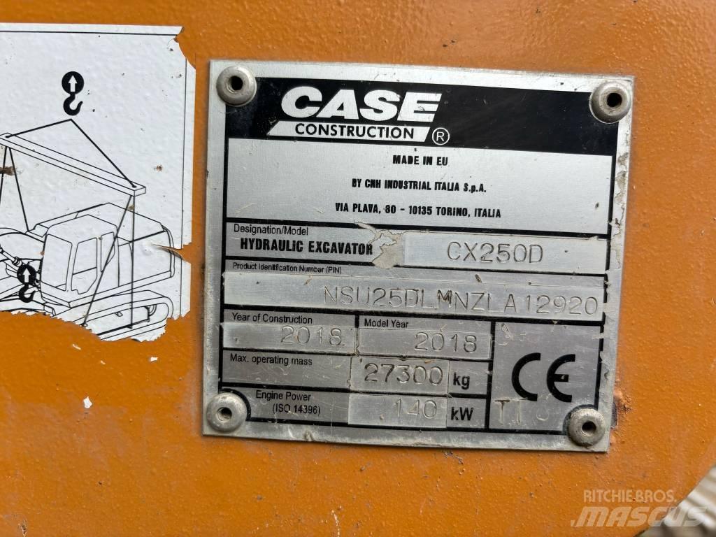 CASE CX 250 D Gravemaskiner på larvebånd