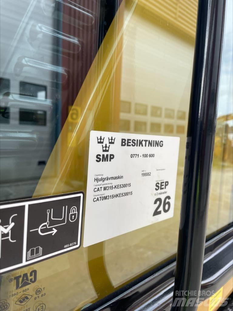 CAT M 315 Gravemaskiner på hjul