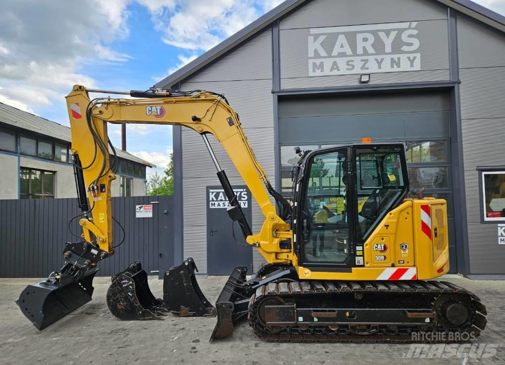 CAT 308 CR Midi-gravemaskiner 7t - 12t