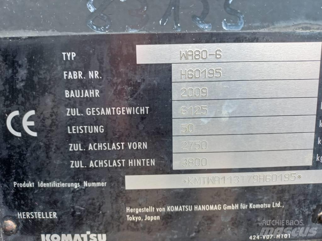 Komatsu WA 80-6 Læssemaskiner på hjul