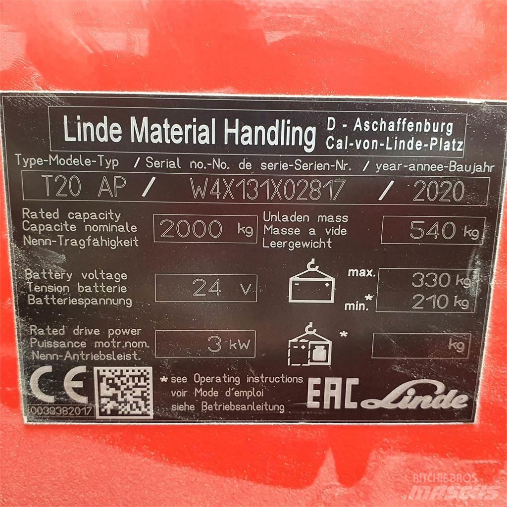 Linde T20AP kurz El-palleløftere