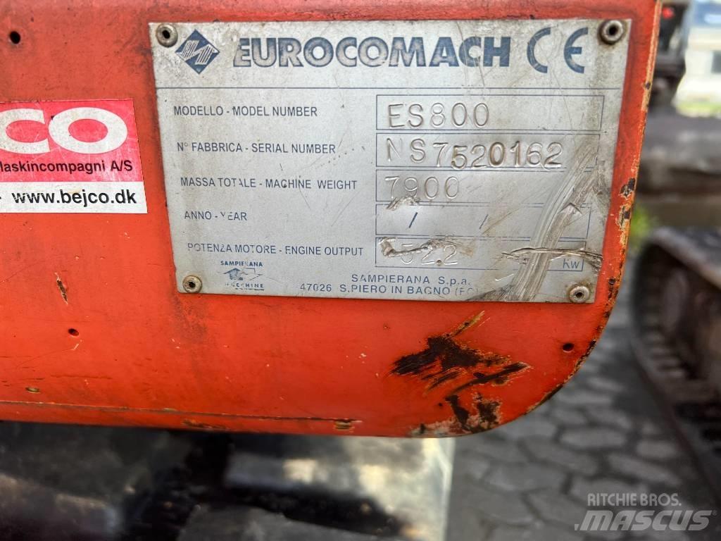 Eurocomach es800 Midi-gravemaskiner 7t - 12t