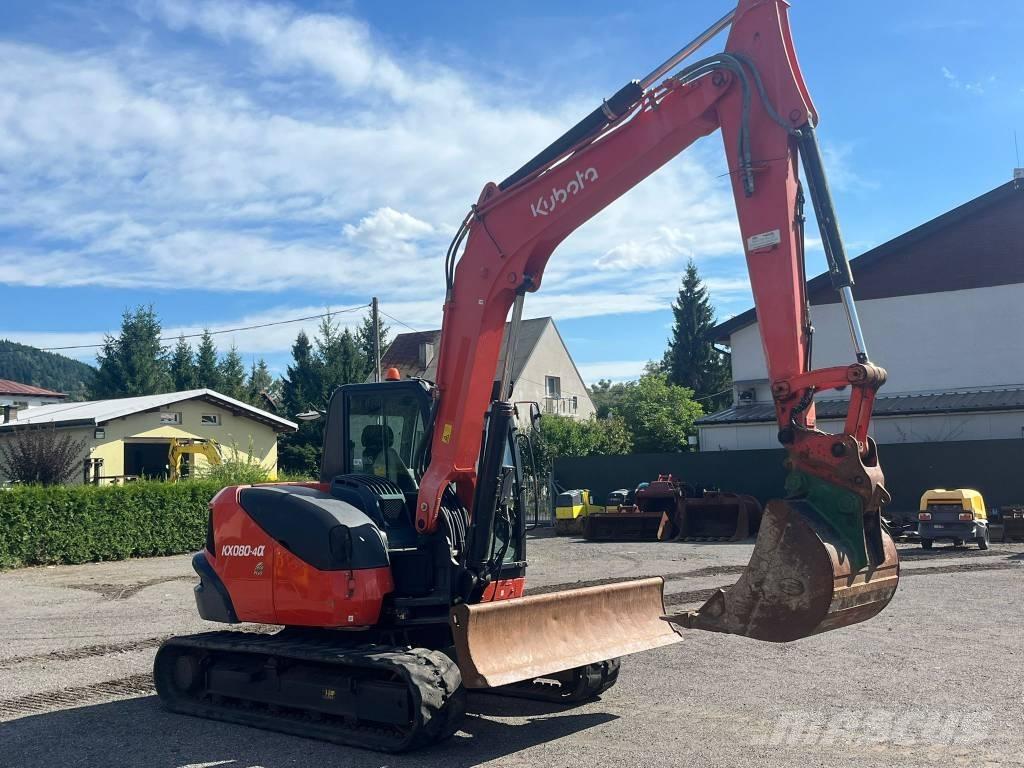 Kubota KX080 Midi-gravemaskiner 7t - 12t