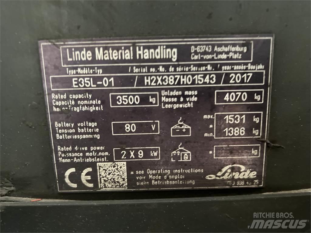 Linde E35L-01 El gaffeltrucks