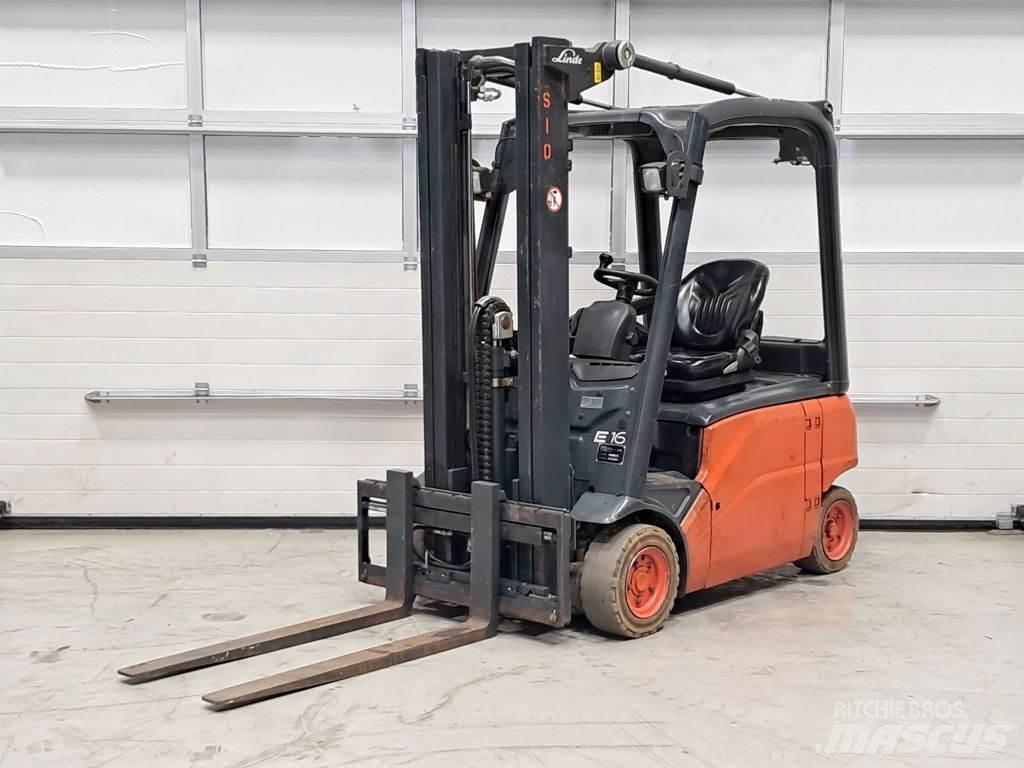 Linde E16P-01 El gaffeltrucks