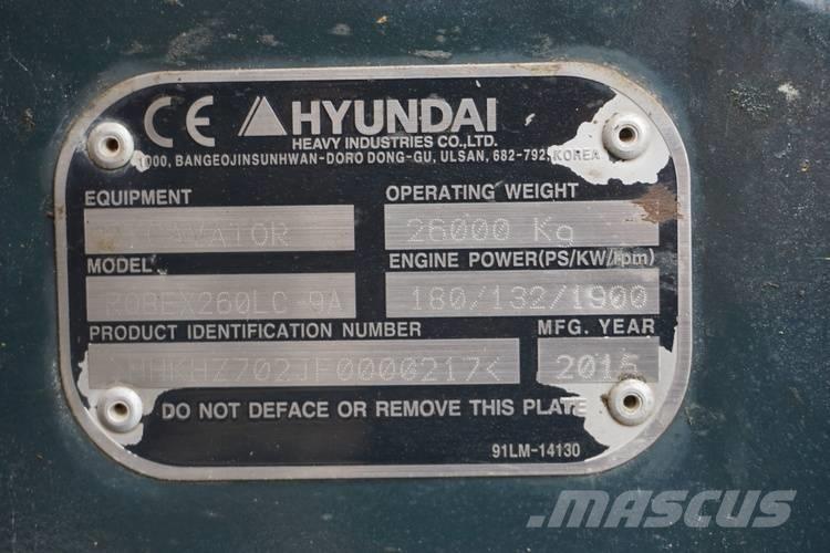 Hyundai R260LC-9A Gravemaskiner på larvebånd