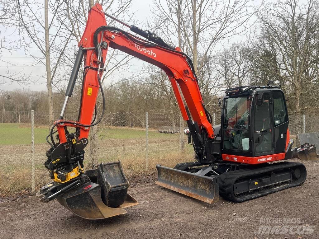 Kubota KX 080-4 Midi-gravemaskiner 7t - 12t