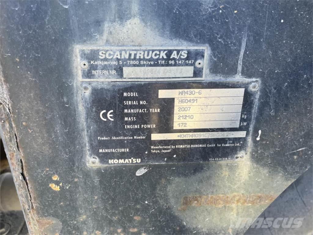Komatsu WA430-6 Læssemaskiner på hjul