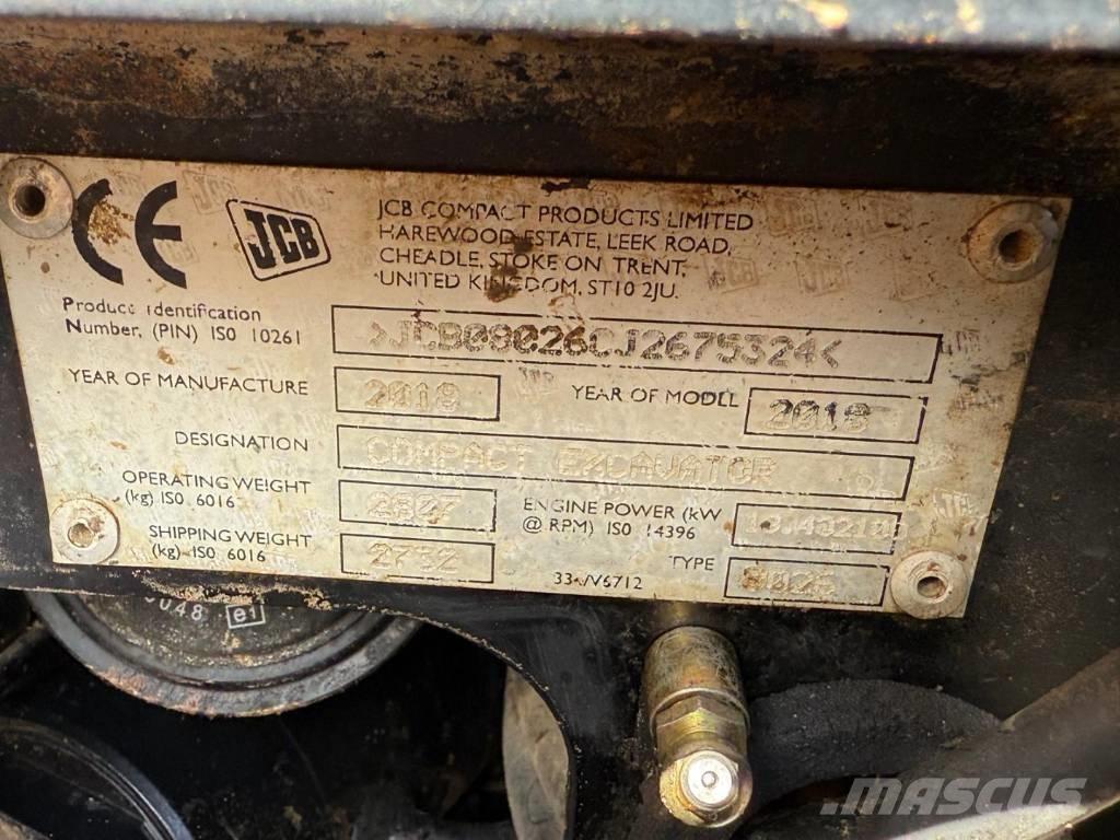 JCB 8026 CTS Minigravemaskiner
